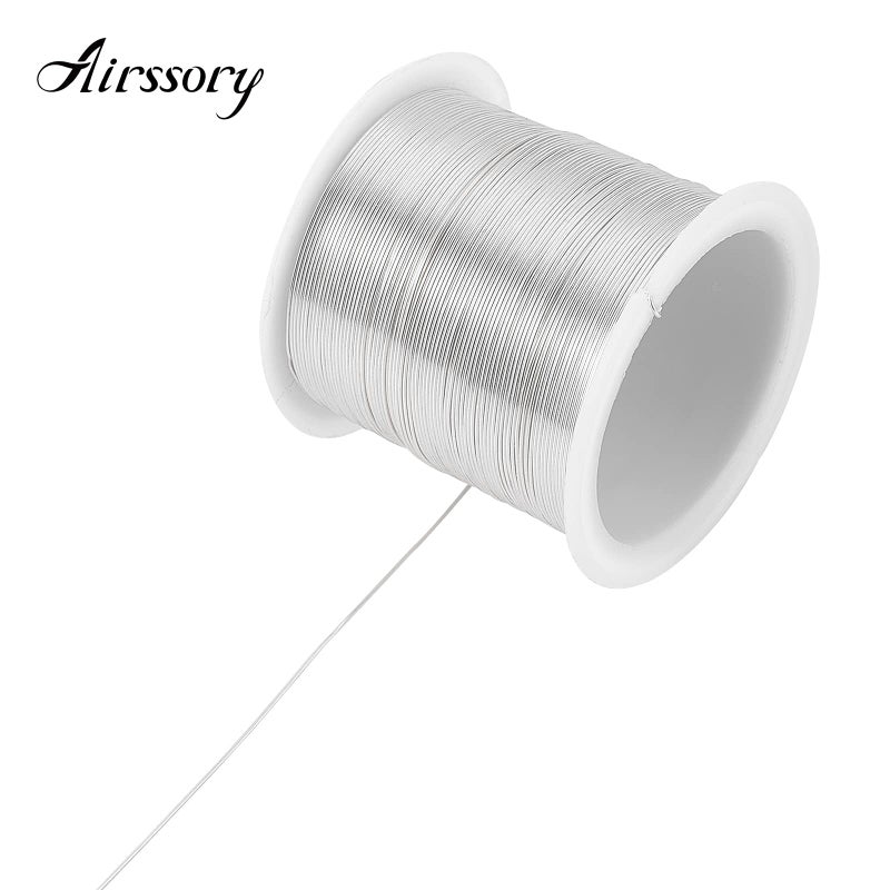 Airssory 0.5mm/24-Guage Copper Metal Beading Wire Long-Lasting Plated for Wrapping Twist Ties DIY Craft Jewelry Making - 75-Feet/25-Yard - Image 2